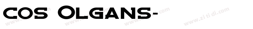 cos Olgans字体转换